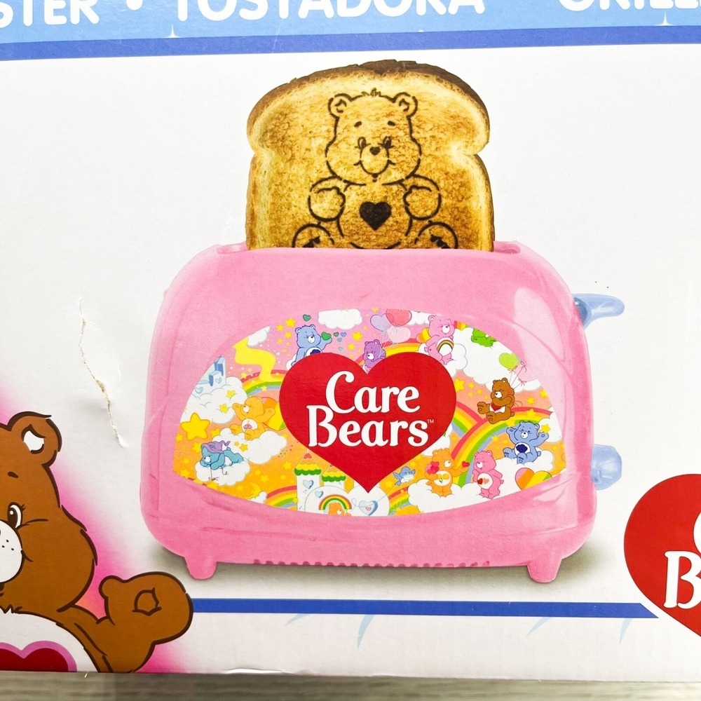 CARE‎ BEARS TOASTER. New In Box. Rainbow Pink Toaster  Fast Shipping